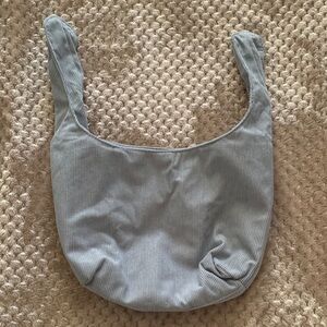 Stylish Corduroy Cosmetic Bag with Tie Handles